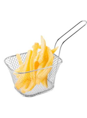 2pc French Fries Basket Portable Stainless Steel Chips Fryin