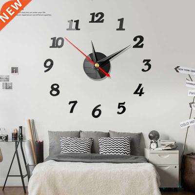 D Wall Clock Mirror Wall Stickers Creative  Wall Clocks