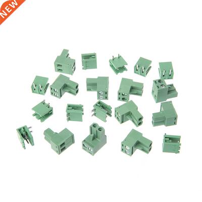 10 Sets 2Pin Right Angle Terminal Block 300V 10A 5.08mm Pitc