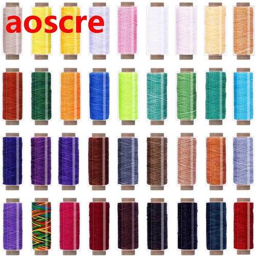 6 Colors Waxed Thread Cord 1188Yards Colorful Leather Thre