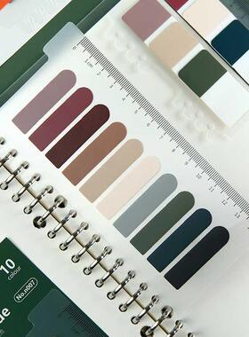 60/120/200 PCS PET Translucent Waterproof Morandi Color Writ