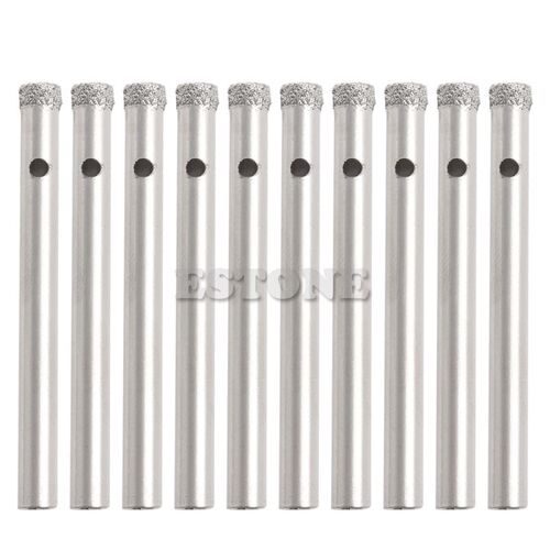 New 10Pcs 5/6/8/10/12mm Diamond Coated Core Drill Bits Hole
