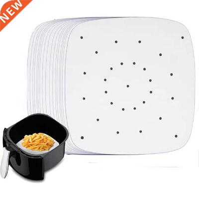 100pcs 6/7/8/9 Inch Air Fryer Liners Square Air Fryer Paper