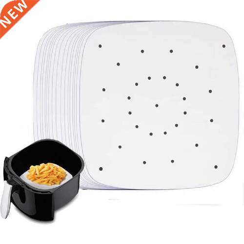 100pcs 6/7/8/9 Inch Air Fryer Liners Square Air Fryer Paper