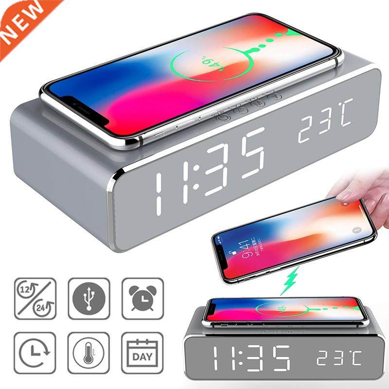 HD 2 In 1 Luminous Digital LED Desktop Alarm Clock With Ther