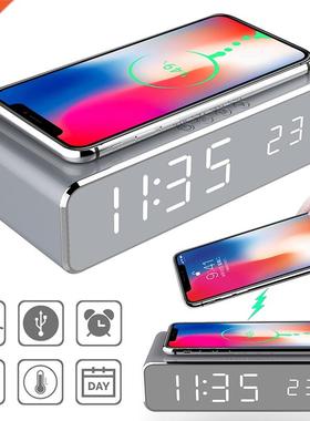 HD 2 In 1 Luminous Digital LED Desktop Alarm Clock With Ther