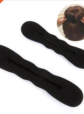Multi size Sponge Black Hair Styling Donut Bun Curler Maker