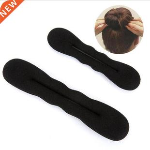 Multi size Sponge Black Hair Styling Donut Bun Curler Maker
