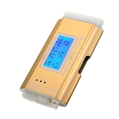 LCD PC Supply Tester Power Supply 20/24 Pin 4 PSU ATX BTX IT
