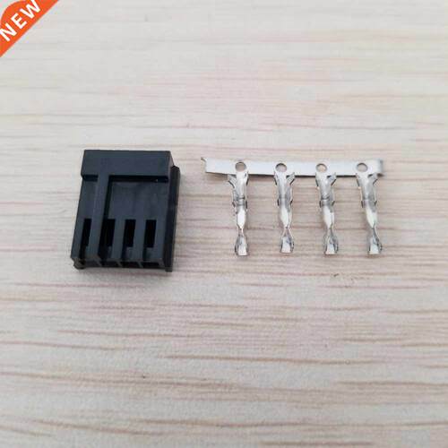 10 Set/lot Small 4Pin Floppy Power Small Black Plastic Shell