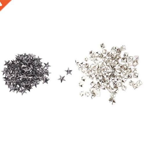 200 Pcs Rivets for Bags/Shoes/Gloves: 100 Pcs 9Mm Silver Riv