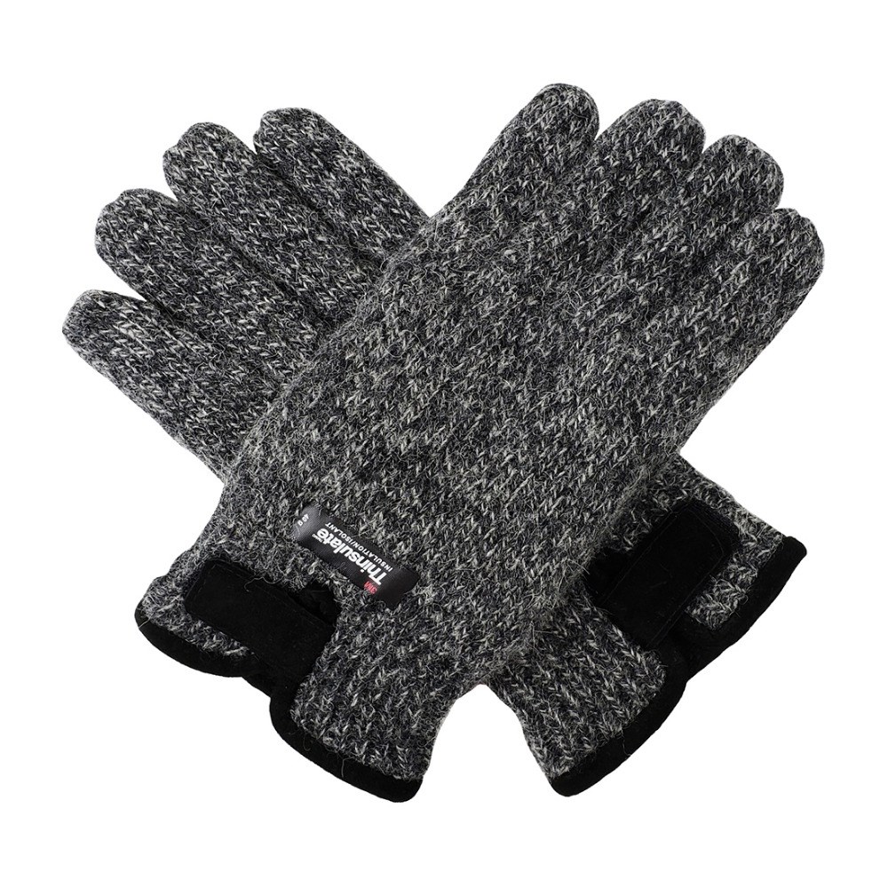 Bruceriver Mens Wool Knit Gloves with Warm Thinsulate 模玩/动漫/周边/娃圈三坑/桌游 古风/国风罩衫 原图主图