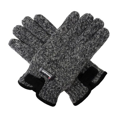 Bruceriver Mens Wool Knit Gloves with Warm Thinsulate