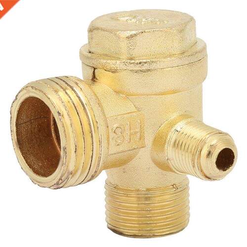 Check Valve 3 Port High Strength Brass Male Thread 90 Degree