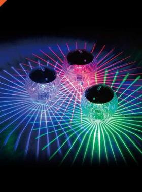 Outdoor Floting Underwter Bll Lmp Solr Powered Color Ch