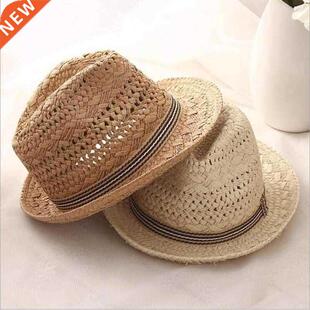 Summer beach sunscreen men's panama hat jazz casual male