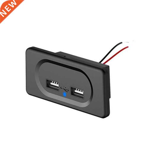 Dual USB Charger Socket 4.8A 3.1A 12V 24V for Motorcycle Aut