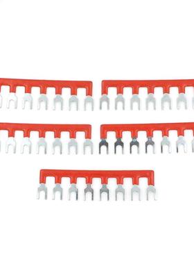 5PCS Fork Type 600V 25A 8 Postons Pre nsulated Termnal Ba