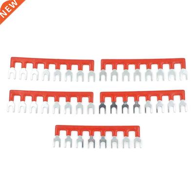 5PCS Fork Type 600V 25A 8 Postons Pre nsulated Termnal Ba
