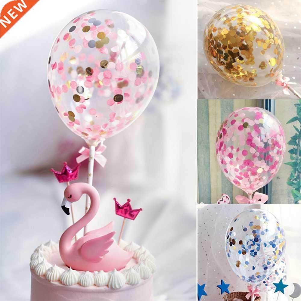 1PC Creative 5 Inch Balloon Cake Topper Set Birthday Party