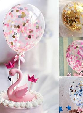 1PC Creative 5 Inch Balloon Cake Topper Set Birthday Party