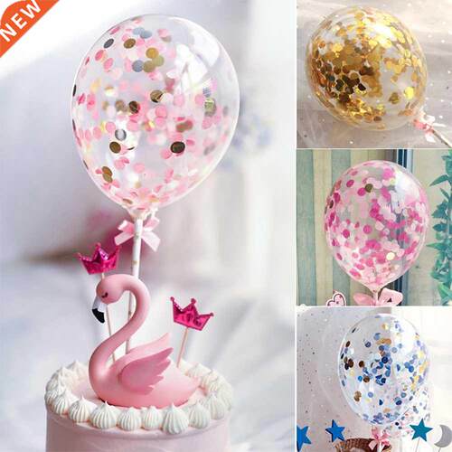 1PC Creative 5 Inch Balloon Cake Topper Set Birthday Party