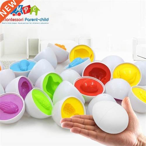 6PCS Simulation Egg Children 3D Puzzle Montessori Eduion