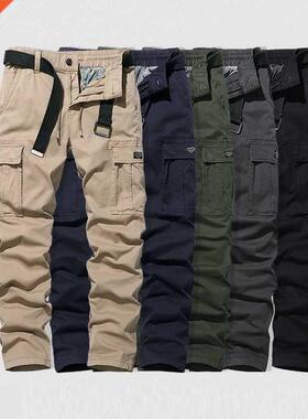 Cotton Pants Men Work Trousers Spring Autumn Men Outdoor Mil