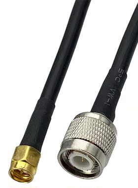 1pcs RG58 TNC Male Plug to SMA Male Plug RF Coaxial Connecto