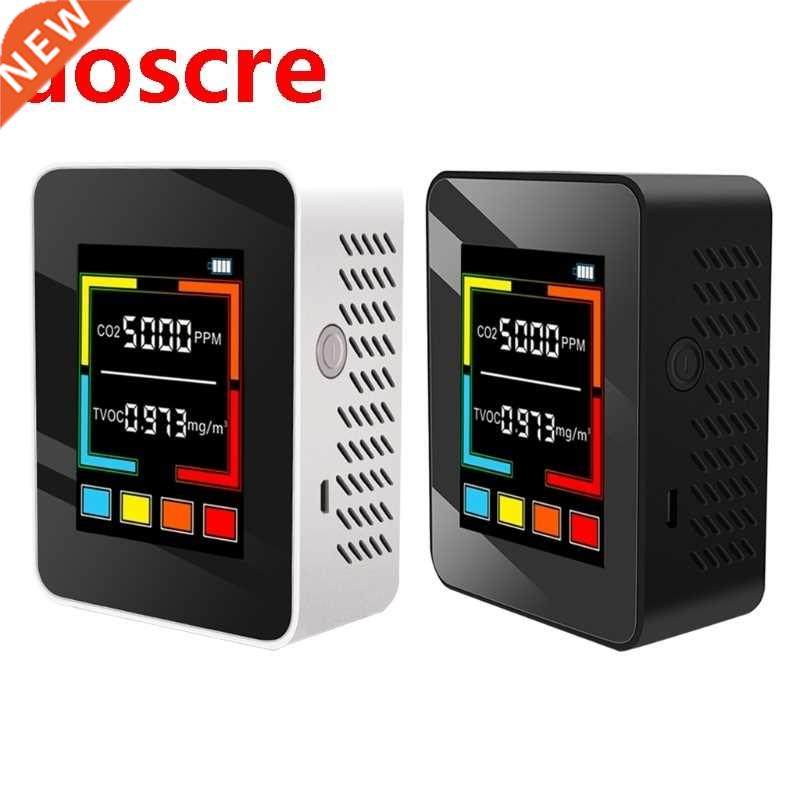 Portable Carbon Dioxide TVOC Detector Air Quality Monitor Te