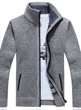 Sweater Men Autumn Winter Cardigan SweaterCoats Male Thick F