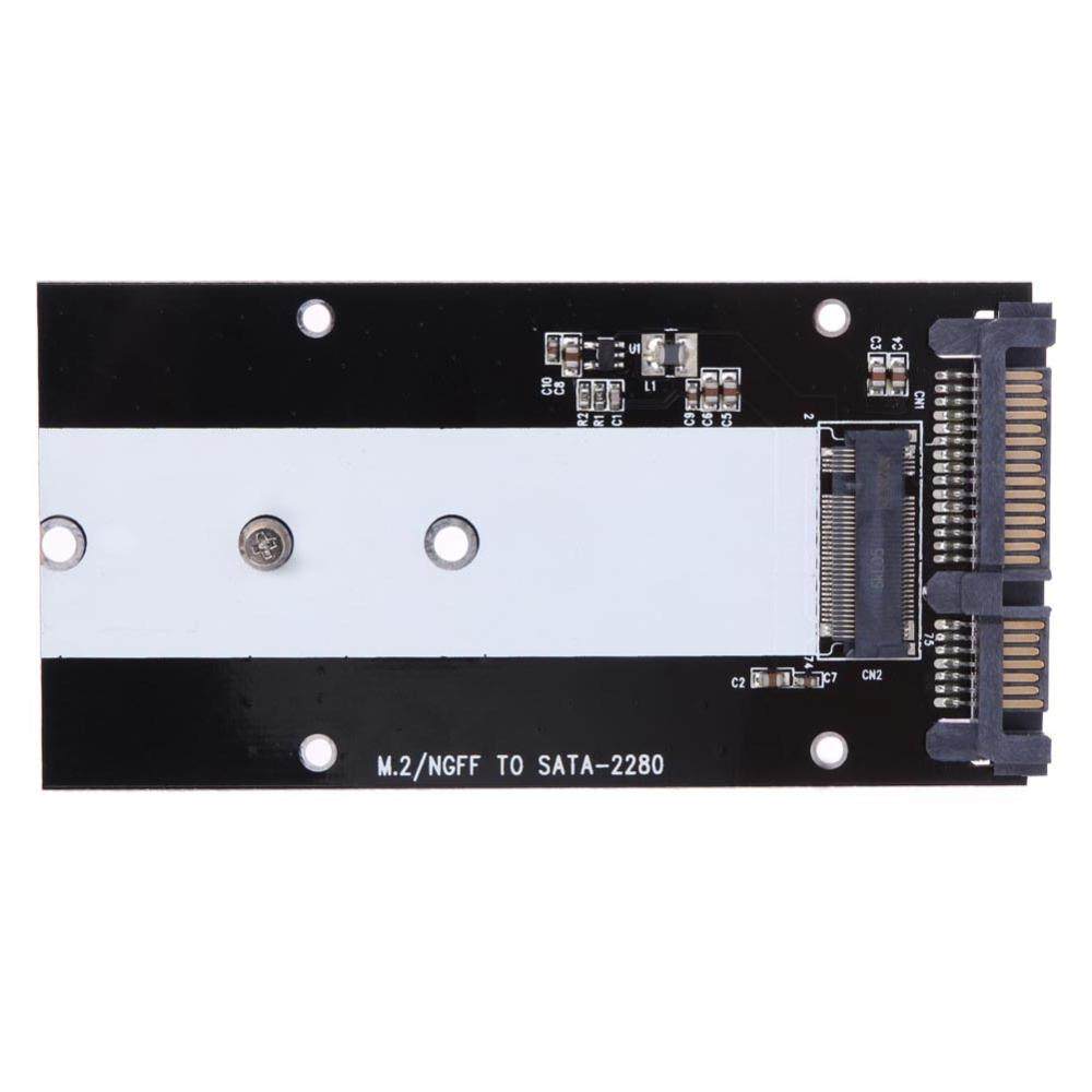 B Key M.2 NGFF SSD to SATA 2.5" 7+15 22 Pin Convert