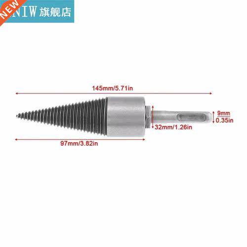 0MM Steel Speedy Screw Cones Drill Bit with Round Handle fo