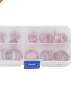 80pcs Copper Washers Assortment for Sump Plug Washers Gasket