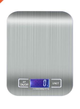 Stainless Steel Digital USB Kitchen Scales 5kg Electronic Pr