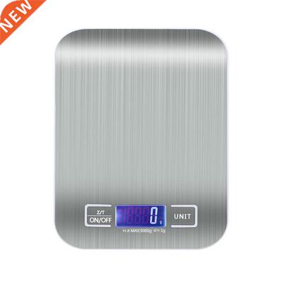Stainless Steel Digital USB Kitchen Scales 5kg Electronic Pr