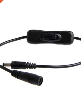 DC In-Line Power Switch ON/OFF 2.1mm/5.5mm Cable Jack 适用于
