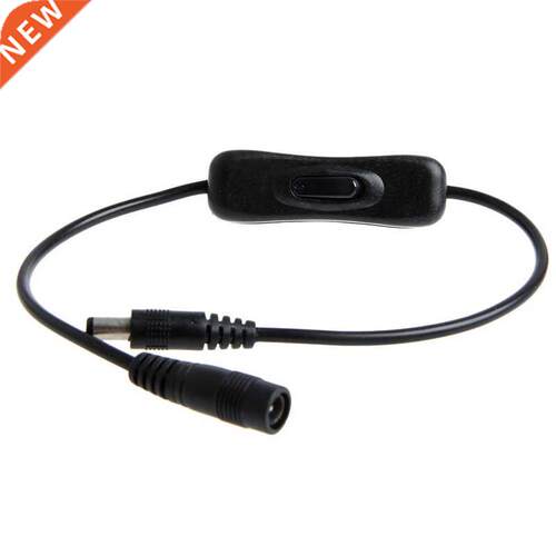 DC In-Line Power Switch ON/OFF 2.1mm/5.5mm Cable Jack 适用于