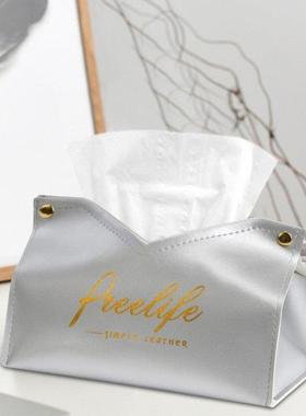 Desktop Tissue Box Car Paper Storage Case Faux Leather Napki