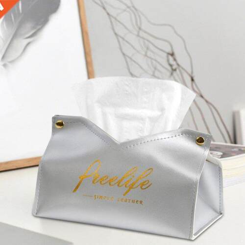 Desktop Tissue Box Car Paper Storage Case Faux Leather Napki