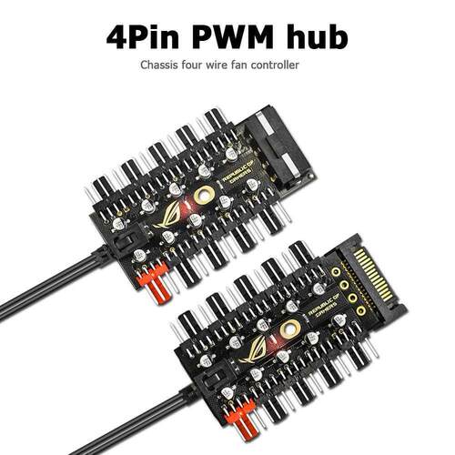 Moard 1 to 10 fan 4 Pin PWM Cooler Fan HU Splitter Ex