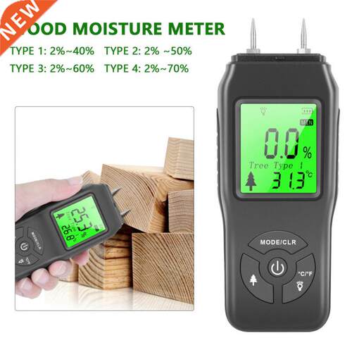 Professional Two Pins Digital Wood Moisture Meter 2-70% Pape