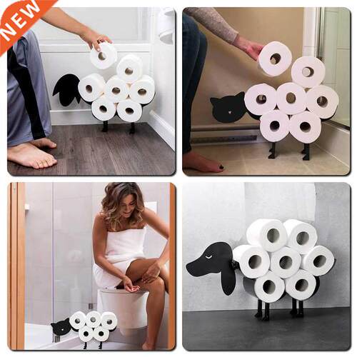 Iron Dog Sheep Roll Paper Holder Cute Cat Elk Camel Pig Free