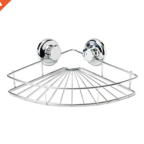 Stanless Steel Rack Punch-Free Bathroom Sucton Shelf Wall-