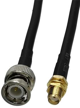 1pcs RG58 SMA Female Jack Nut Bulkhead to BNC Male Plug RF C