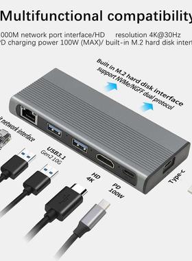 M2 NVME NGFF SATA SSD Disk Enclosure 10Gbps M.2 SSD Case Enc