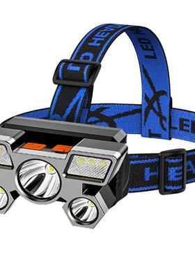 Portable 50LM COB Waterproof LED Headlamp USB Rechargeable