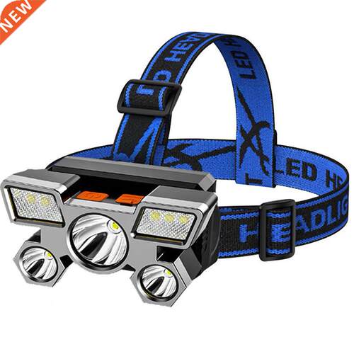 Portable 50LM COB Waterproof LED Headlamp USB Rechargeable