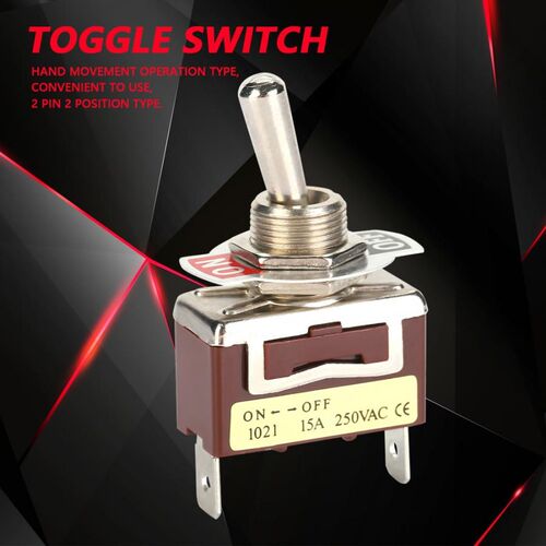 5PCS 6.3 Quick Pins 1021 Mini Toggle Switch 2 Pin 2 Position