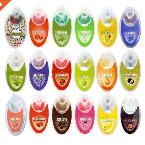 200 Pcs Mix Fruit Flavor Menthol Capsule Mint Beads Explosio